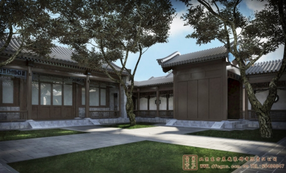 仿古四合院建筑設(shè)計(jì)